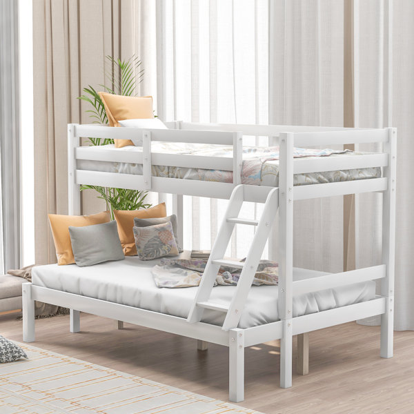 Harriet Bee Eligia Twin Over Full Solid Wood Standard Bunk Bed by